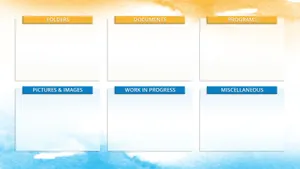 Clouds Desktop Organizer Wallpaper