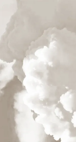 Clouds In Soft White Aesthetic Wallpaper