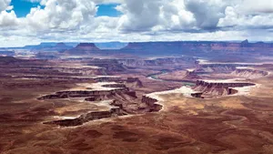 Clouds Over Canyonlands National Park Wallpaper