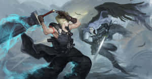 Cloudvs Sephiroth Epic Battle Wallpaper