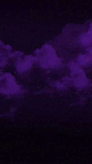 Cloudy Black And Purple Phone Wallpaper