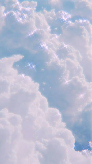 Cloudy Sky Light Blue Aesthetic Iphone Wallpaper