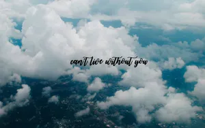 Cloudy_ Sky_ Love_ Message Wallpaper