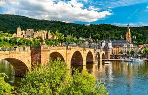 Cloudy Sky Over Heidelberg Castle Wallpaper