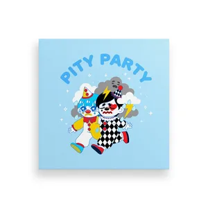 Clowncore Pity Party Artwork Wallpaper