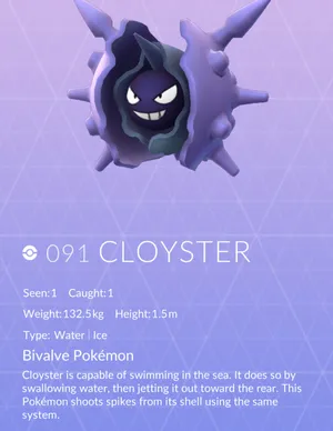 Cloyster Info Wallpaper