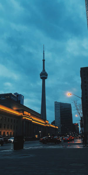 Cn Tower Street Pov Wallpaper