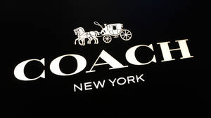 Coach New York In Black Wallpaper