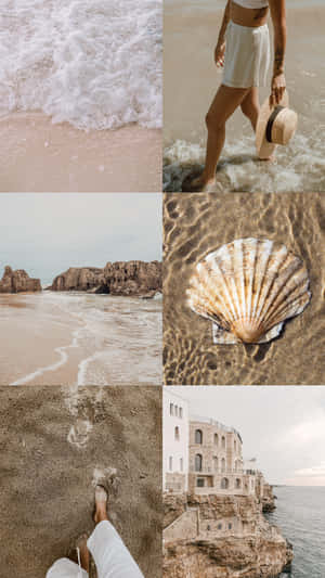 Coastal_ Aesthetic_ Collage.jpg Wallpaper