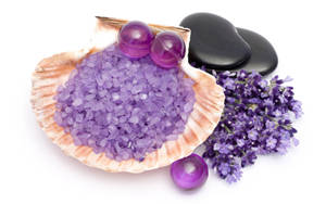 Coastal Amethyst Beads Wallpaper