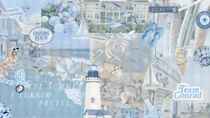 Coastal Beach Decor Inspiration Wallpaper