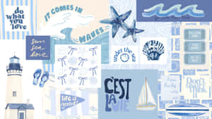 Coastal Beach Vibes Wallpaper