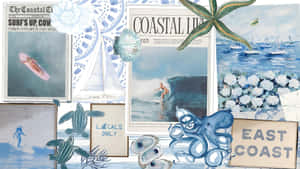 Coastal Beach Vibes Wallpaper