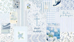 Coastal Blue Beach Decor Wallpaper