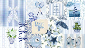 Coastal Blue Decor Inspiration Wallpaper