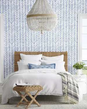 Coastal Chic Bedroom Decor Wallpaper