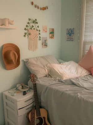 Coastal Cowgirl Bedroom Aesthetic Wallpaper