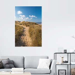 Coastal Dune Pathway Kampen Wallpaper