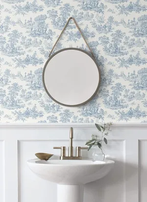 Coastal Granddaughter Inspired Bathroom Decor Wallpaper