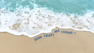 Coastal Inspiration With Waves Wallpaper