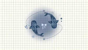 Coastal Marine Life Illustration Wallpaper