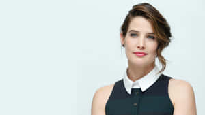 Cobie Smulders Striking A Pose In A Monochrome Photoshoot Wallpaper