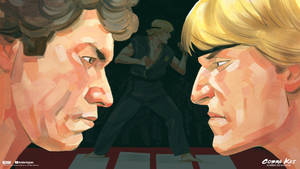 Cobra Kai Animated Showdown Wallpaper