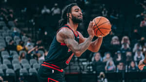 Coby White Basketball Action Shot Wallpaper