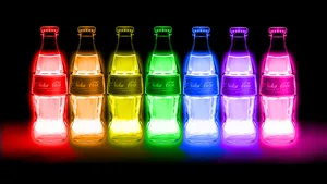 Coca Cola Bottle Lights Wallpaper