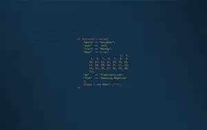 Code Calendar Wallpaper Wallpaper