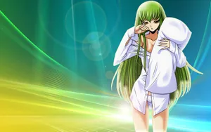 Code Geass C.c. - Mysterious And Enchanting Wallpaper