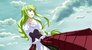 Code Geass - Captivating C.c. Portrait Wallpaper