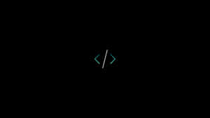 Coding Symbol Glowing Brackets Wallpaper Wallpaper