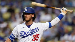 Cody Bellinger In Action Wallpaper