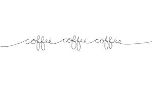 Coffee Cursive Simple Aesthetic Wallpaper