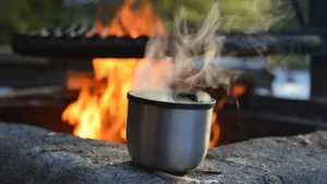 Coffee Fire Heat Wallpaper