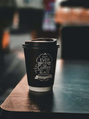 Coffee House Disposable Cup Wallpaper