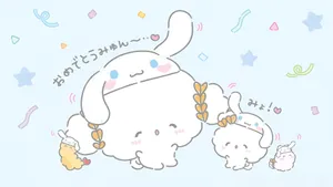 Cogimyun Cute Bunny Characters Wallpaper