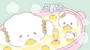 Cogimyun Cute Character Family Wallpaper