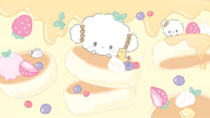 Cogimyun Cute Dessert Characters Wallpaper