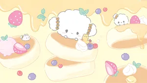 Cogimyun Cute Dessert Characters Wallpaper