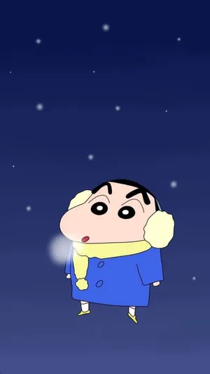 Cold Shinchan Aesthetic Wallpaper