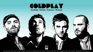 Coldplay Performing Live Under The Star-lit Sky Wallpaper