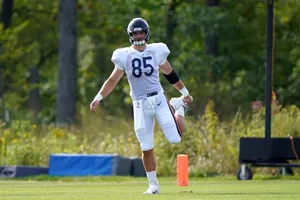 Cole Kmet Football Practice Field Wallpaper