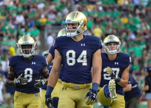 Cole Kmet Notre Dame Football Player84 Wallpaper