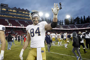 Cole Kmet Victory Waveat Stanford Stadium Wallpaper