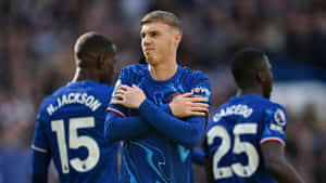 Cole Palmer Celebrates Goal Wallpaper