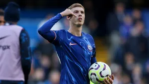 Cole Palmer Celebrates Goal Wallpaper