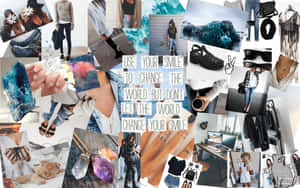 Collage Aesthetic Fashion Desktop Wallpaper