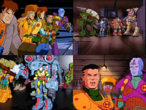 Collage Of Exosquad Scenes Wallpaper